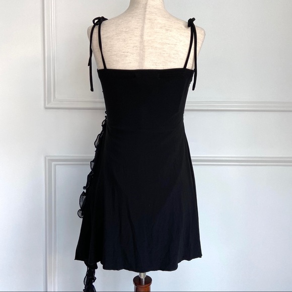 Amanda Adams Couture Hand Beaded Black Tunic Sequin Flower Detail Evening wear L - Picture 4 of 12